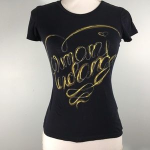 Armani Exchange Fitted Cap Sleeved T-Shirt